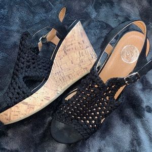 Size 10 Black Wedges